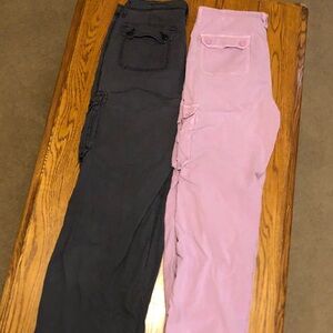 American Eagle Outfitters Faded Black and Lt Purple Cargo Pants
